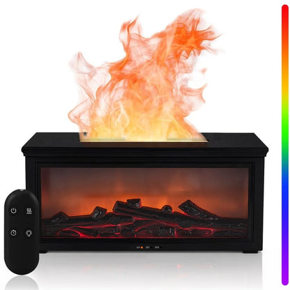 GlowHaven™ - Hologramic Fireplace Aroma Diffuser