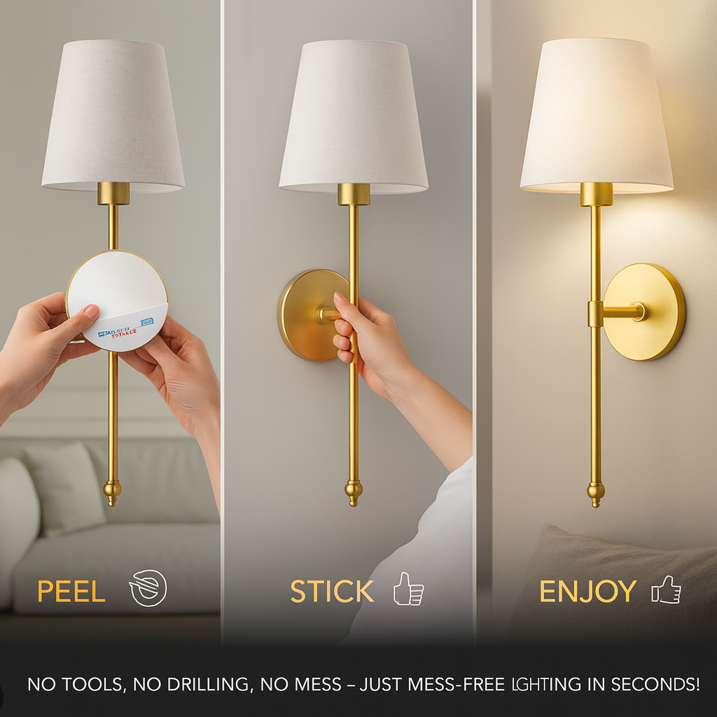 WIRELESS WALL SCONCES (SET OF 2)