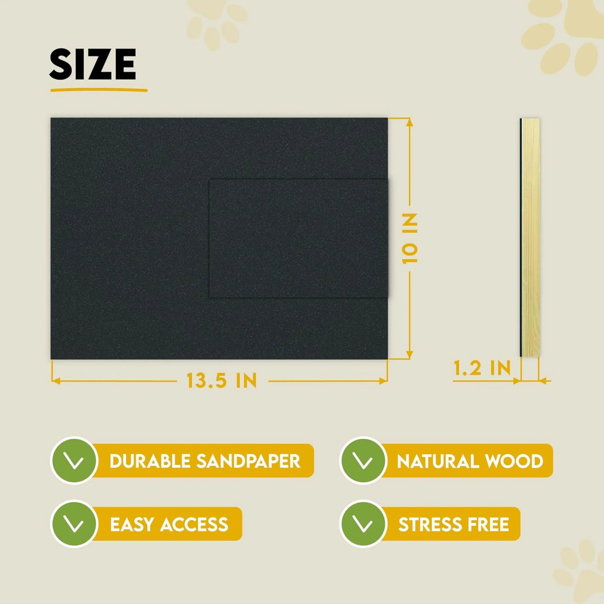 Dog nail scratch board