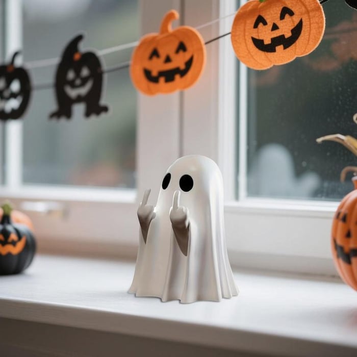 Halloween Ghost Statue