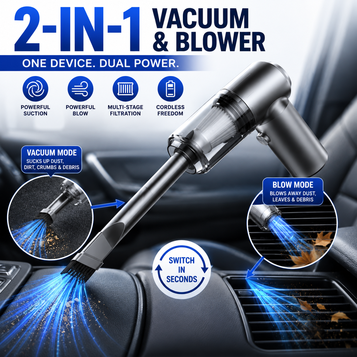 PowerJet - 2in1 Vacuum & Blower