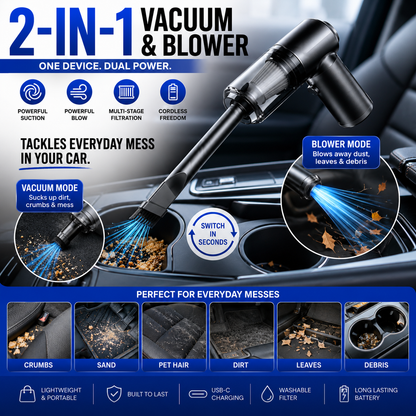 CarVac™ - 2in1 Vacuum & Blower