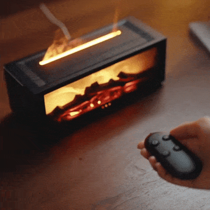 GlowHaven™ - Hologramic Fireplace Aroma Diffuser