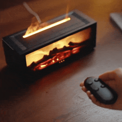 GlowHaven™ - Hologramic Fireplace Aroma Diffuser