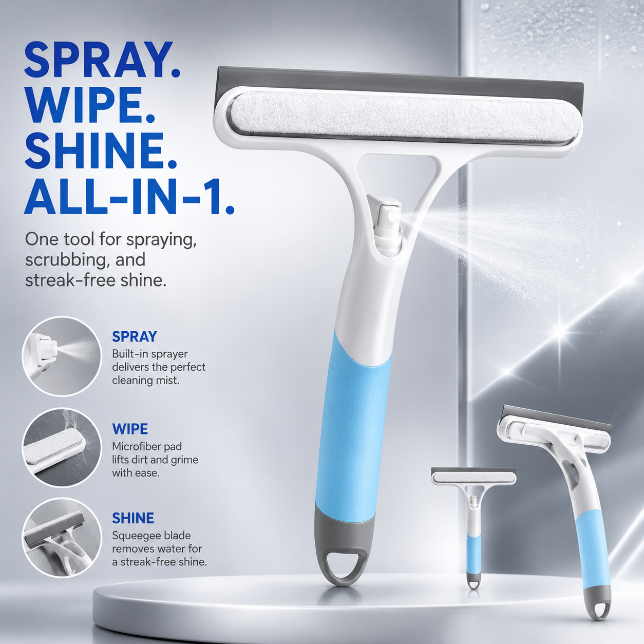 ShineSwipe - 3in1 Squeegee