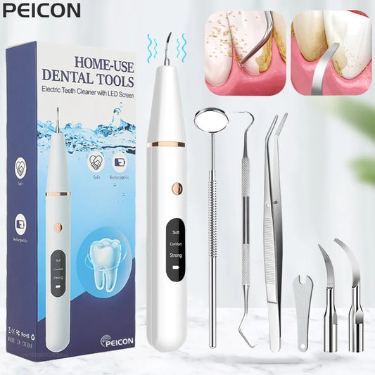 Electric Sonic Teeth Plaque Cleaner & Stain Removal