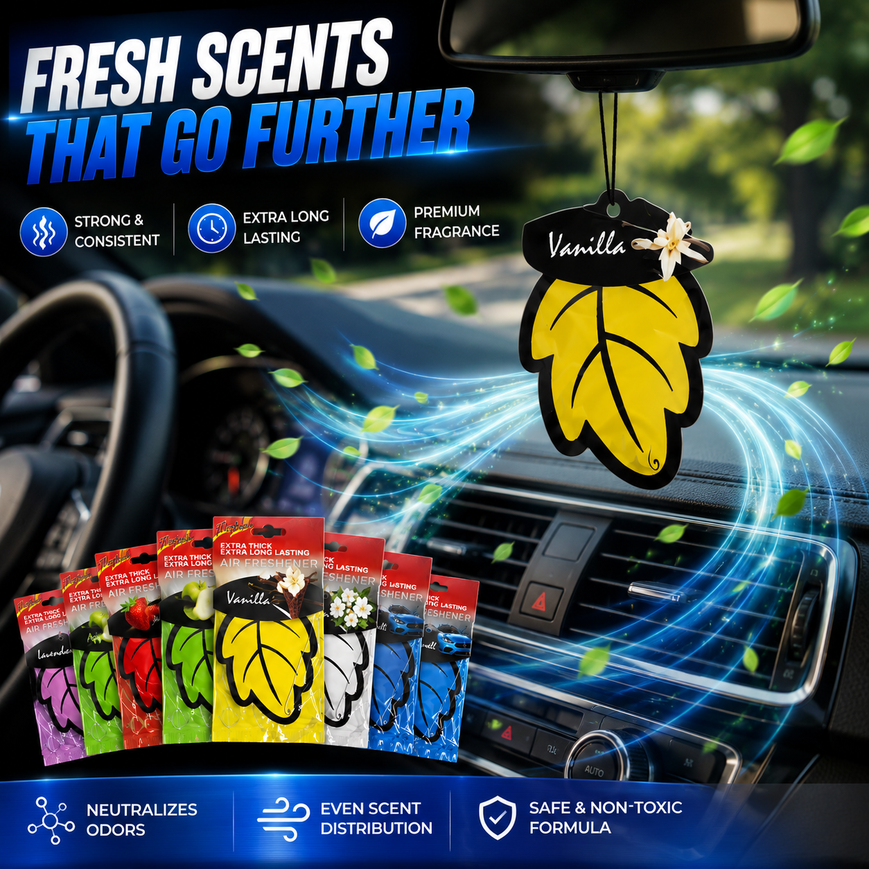 24-Pack Premium Car Air Fresheners