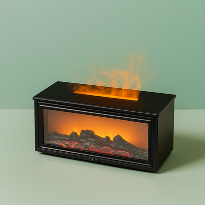 GlowHaven™ - Hologramic Fireplace Aroma Diffuser