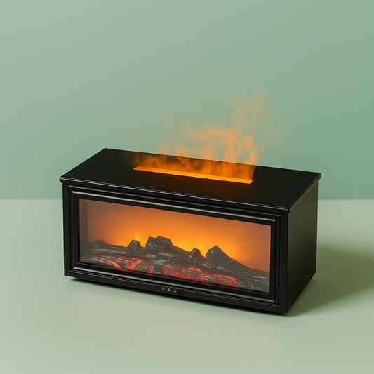 GlowHaven™ - Hologramic Fireplace Aroma Diffuser