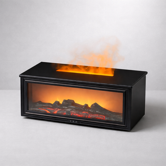 GlowHaven™ - Hologramic Fireplace Aroma Diffuser