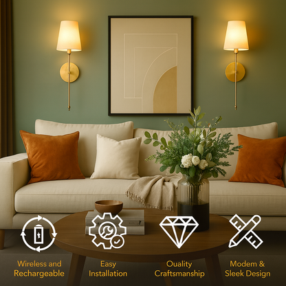 WIRELESS WALL SCONCES (SET OF 2)
